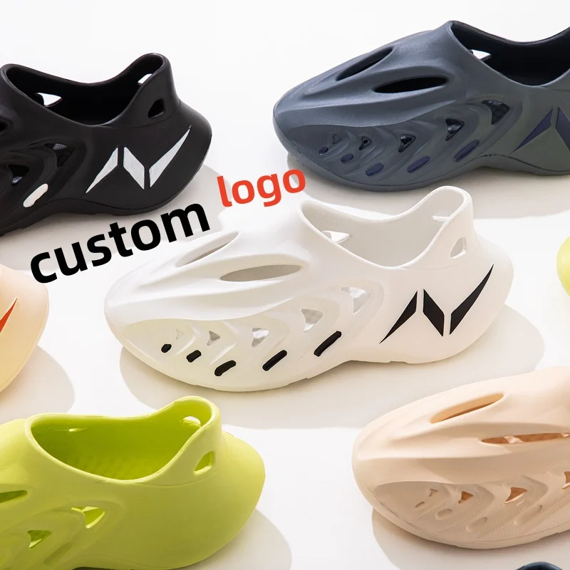 2023 New Style Beach Athletic Eva Black Clogs Garden Shoes and Muller Shoes Slide Foam Runners Men Rubber clogs