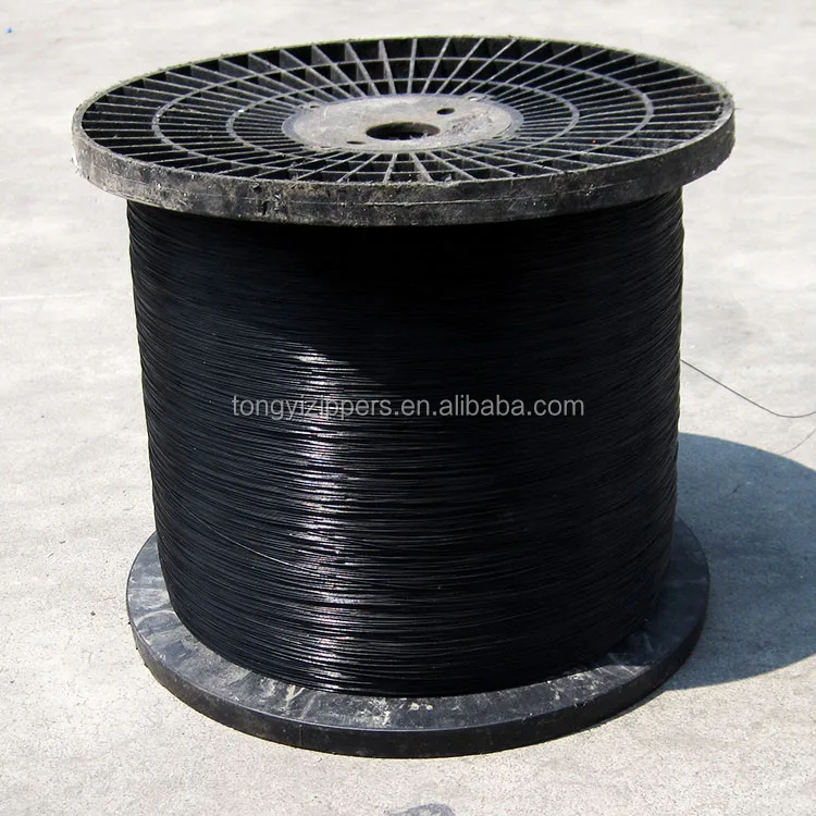 
High quality filament polyester PET monofilament yarn 0.68mm 0.50mm China factory used for zipper teeth 