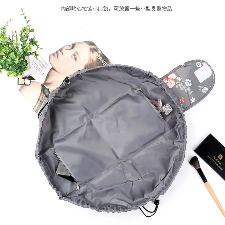 Mini Quick-pull Drawstring Accessories Makeup Toiletry Bag For Travel Pouch Cosmetic Bag