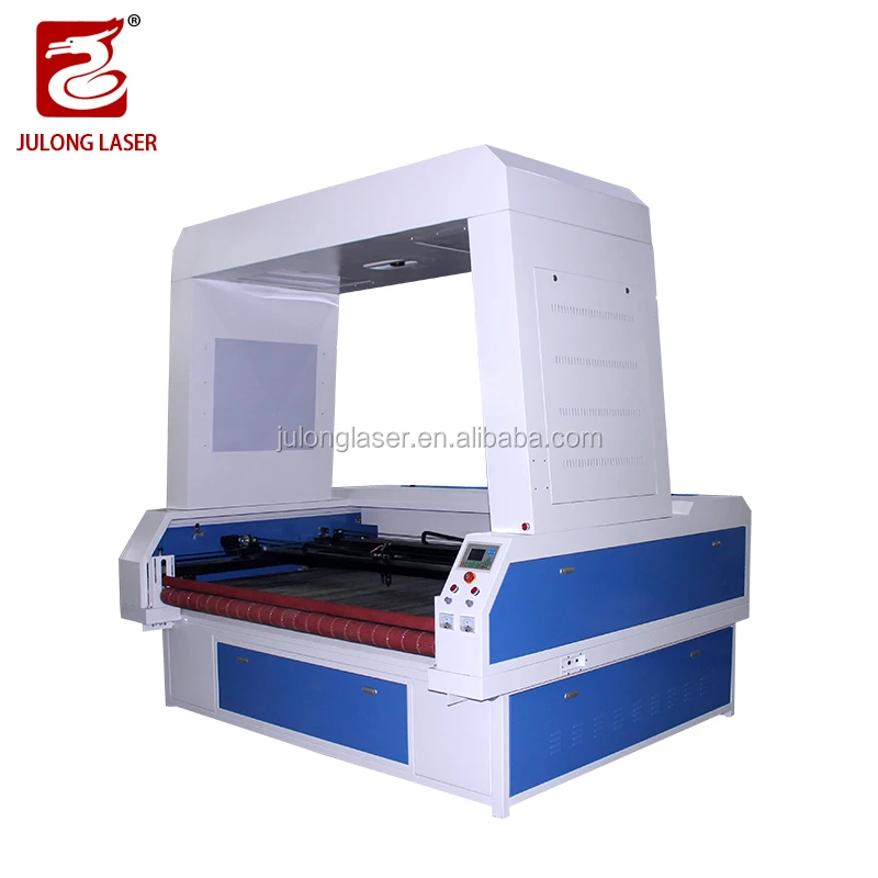 Fabric and Leather Laser Cutter 1810 100w 130w 150w CO2 Laser Cutter Auto Feeding Cutter for Textile with Camera Alignment