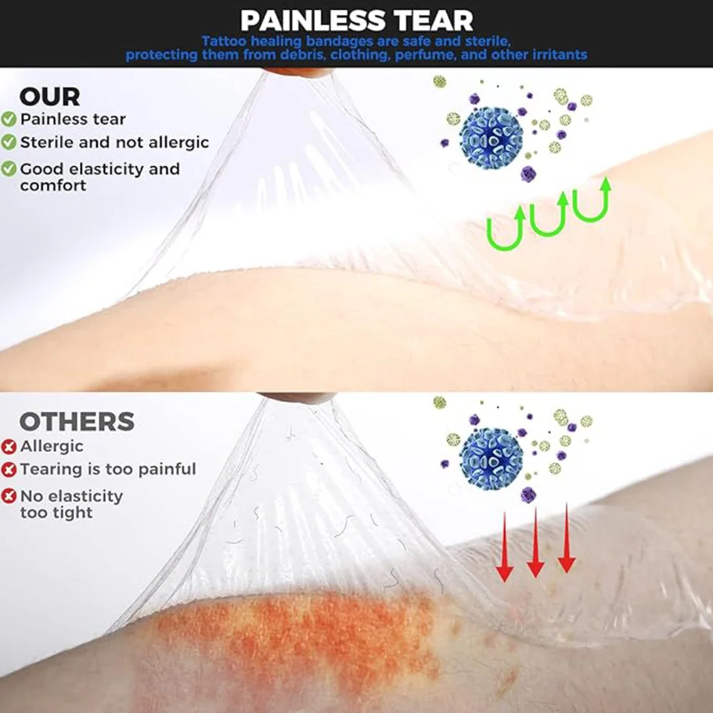 Wholesale EZ 15cm x 10M Regular Derm Defender Tattoo Adhesive Protective Shield Waterproof Tattoo Aftercare Film