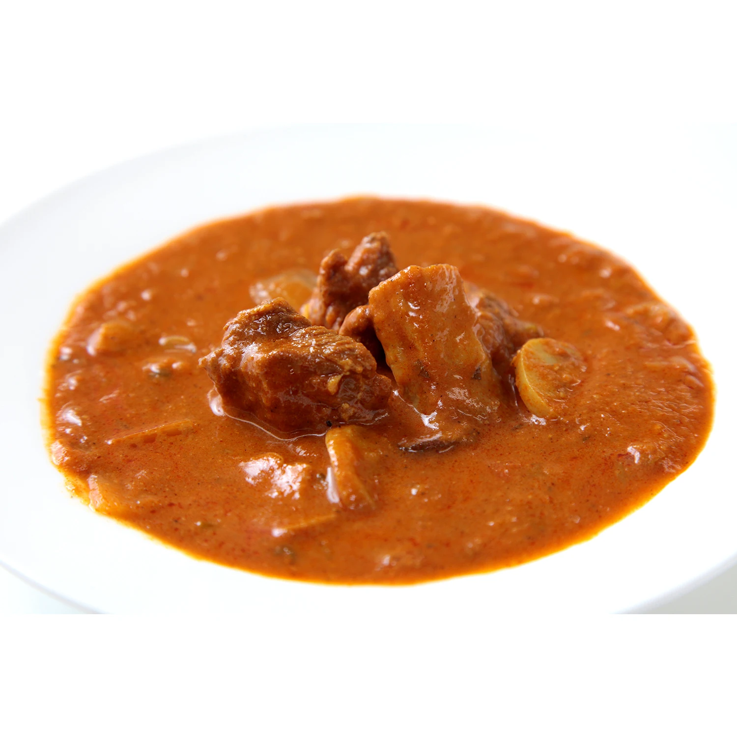 Proessional instant food authentic Indian snacks curry with fresh herbs