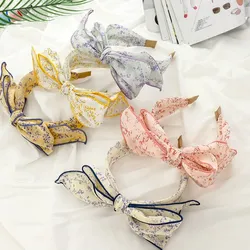 Japan and South Korea fasten melting printing cloth art bowknot headband