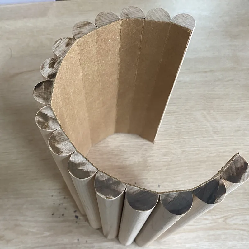 Индивидуальный интерьер из твердой древесины ПВХ рифленая настенная панель облицовочная планка цветные настенные панели фабричное изогнутое полукруглое настенное украшение