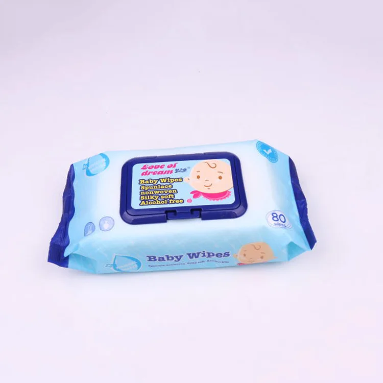 Wholesale Free Sample Non-Woven Organic OEM Water Clean Baby Wet tissues Wipes For Baby