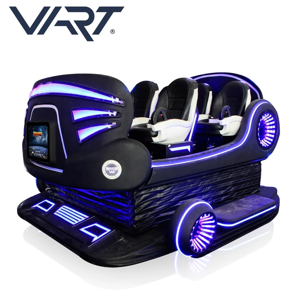 
VART CE RoHS 9D VR Cinema 6 Seats Virtual Reality Chair 6Dof Motion Platform 9D VR Simulator 