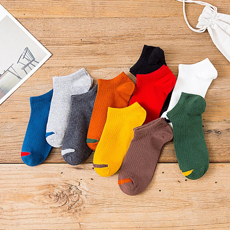 Custom print cotton ODM no show socks non slip embroidery custom logo socks OEM men private label plain Invisible socks blank