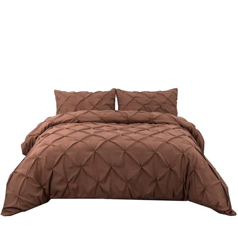 Luxury Duvet Cover Set Luxury Hotel Decorative Unique Pintuck Bedding Sets Quilt Cover Set