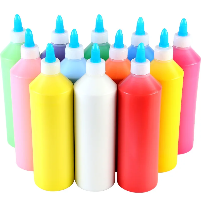 500ml custom logo label  Acrylic Paint Artistic Paint For Adults & Kids Ideal For Painting Fabric, Canvas, Ceramic, Art Crafts