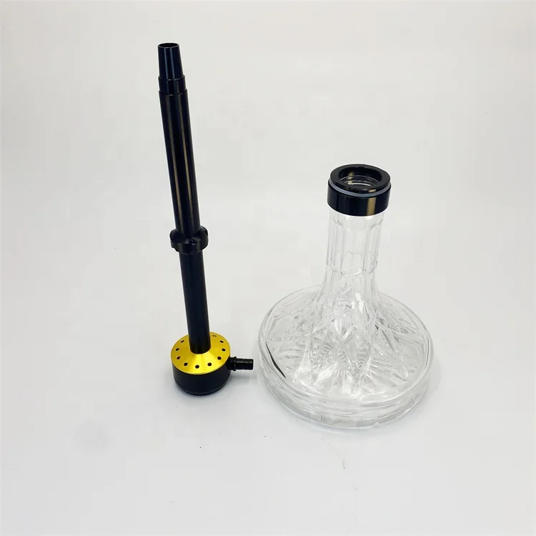 Новый дизайн Лидер продаж кальян на заказ оптовая продажа полный стеклянный золотой Кальян алюминиевый chicha выше