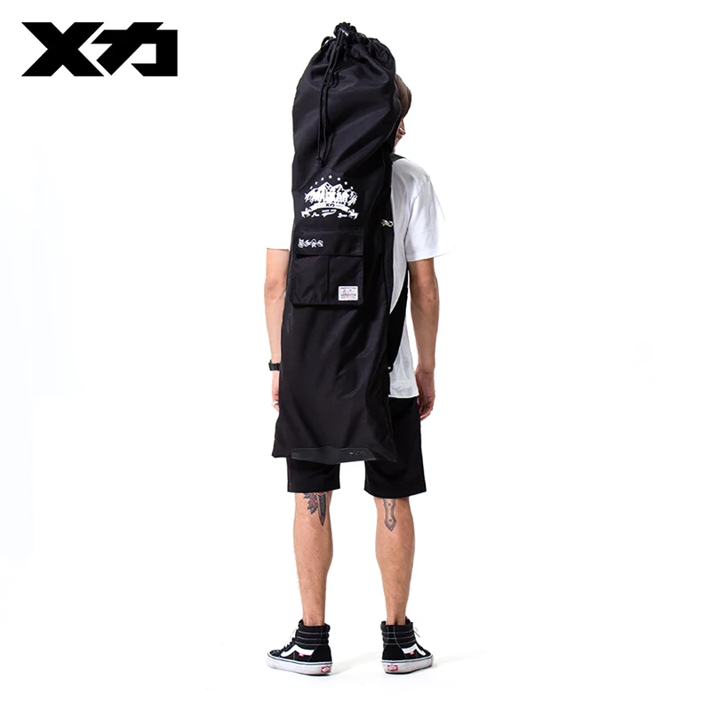 shoulders skateboard black longboard storage bag plastic bags for skateboards wholesale adjustable backpack for skateboard