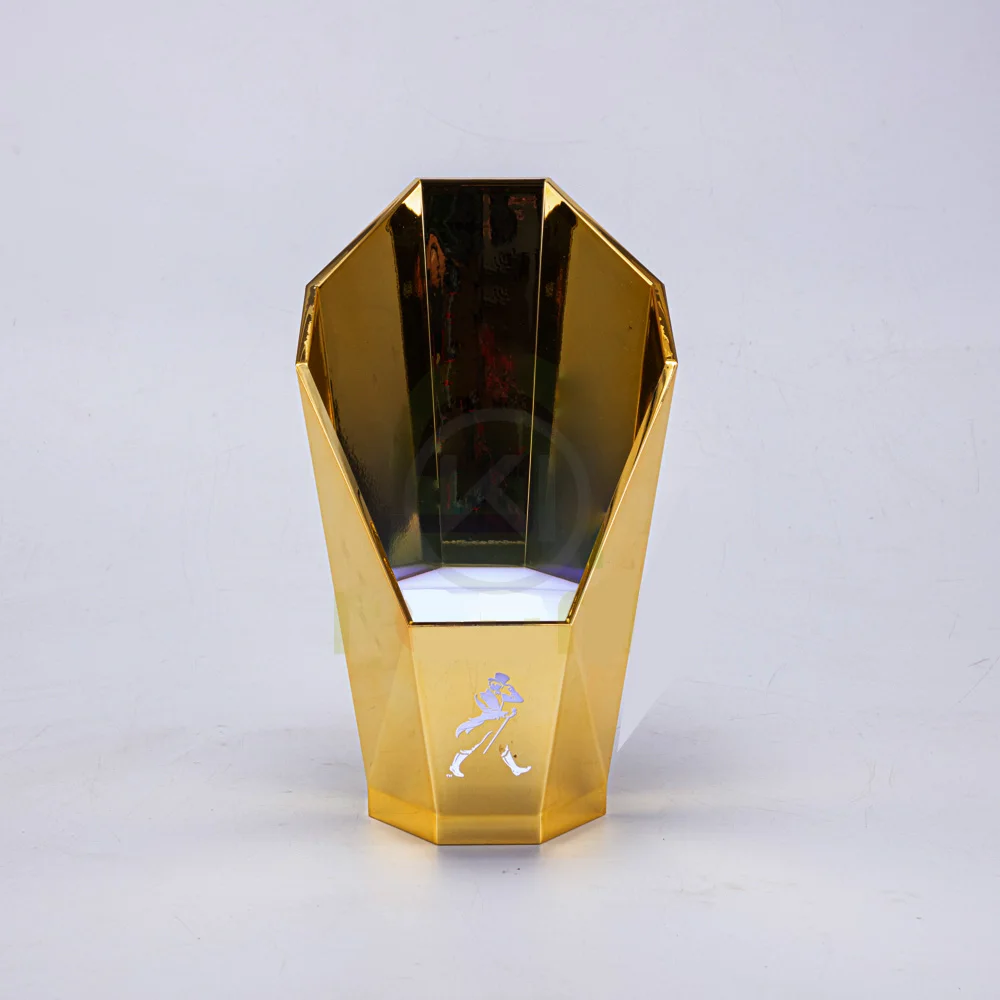custom luminous acrylic led alcohol liquid juice beverage bottle glorifiers display for JW whiskey rum liquor wine tequila vodka
