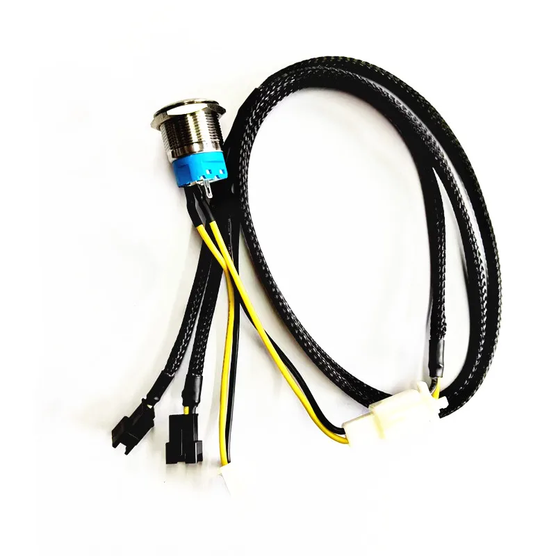 OEM motorcycle cable assembly custom wire harness with M23 button switch for electric scooter electric bicycle wire harness
