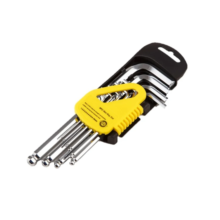 Рекламные различные прочные с использованием высококачественного шестигранного ключа Набор 9 шт