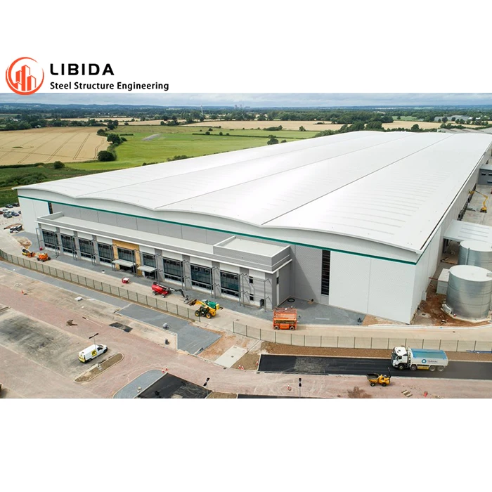 Prefab warehouse for sale light warehouse lager hall two story steel structure warehouse