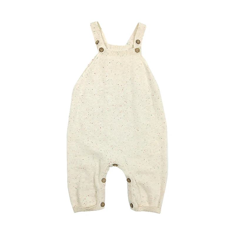 New Born Infant Breathable Color Dot Cotton Baby Knitted Singlet Rompers Lightweight Baby Boy Girl Onesie Rompers Clothing