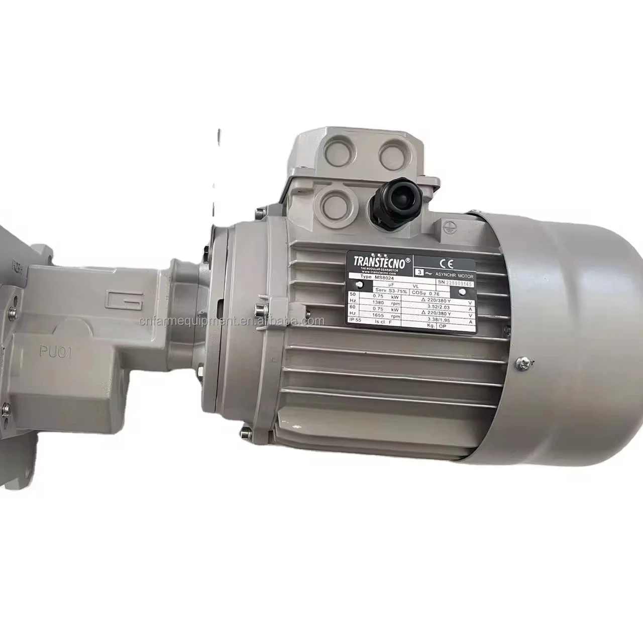 Italy transtecno motor feed line use motor high quality poultry equipment part driving system reducer motor  1.1KW