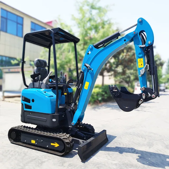 China factory  Popular sale new 1 ton 2 ton excavators Farm Garden kubota engine Diesel Mini Excavator machine for sale
