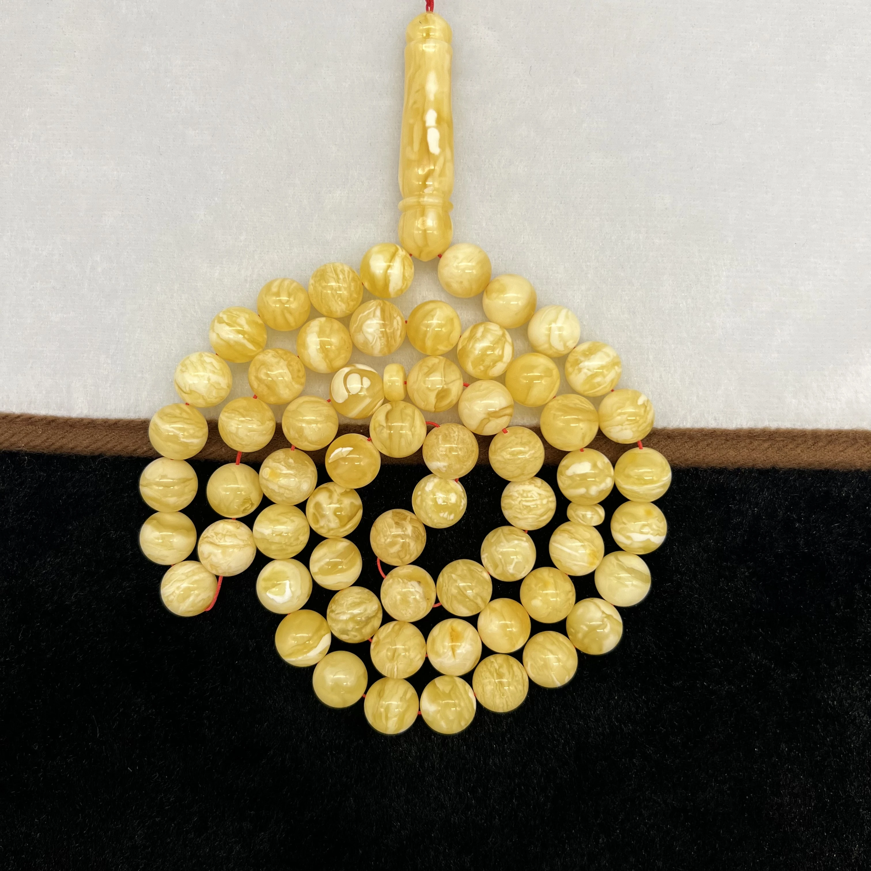 100% Baltic  natural amber,classic islamic muslim prayer rosary,12mm, 64grams, total length 42cm