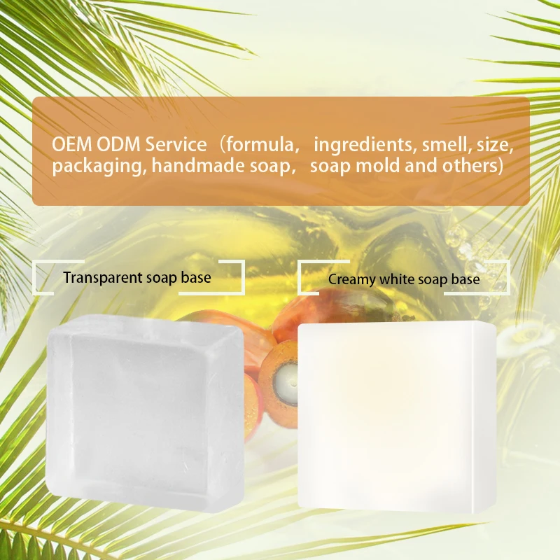 Custom White Transparent Glycerin Sabun Melt And Pour Soap Base Nature Vegetable Base De Jabon Raw Material For Diy Soap Making