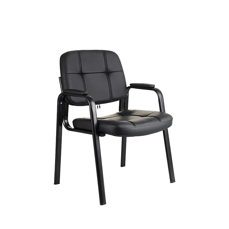 
OEM Bonded Leather Padded Arm Rest Dining Conference Chairs for Home 