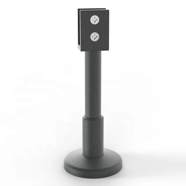 Cubilox 6063 Bathroom Toilet Partition Cubicle Hardware Support Foot Panel Holder Manufacturer Aluminum Public Toilet Systems
