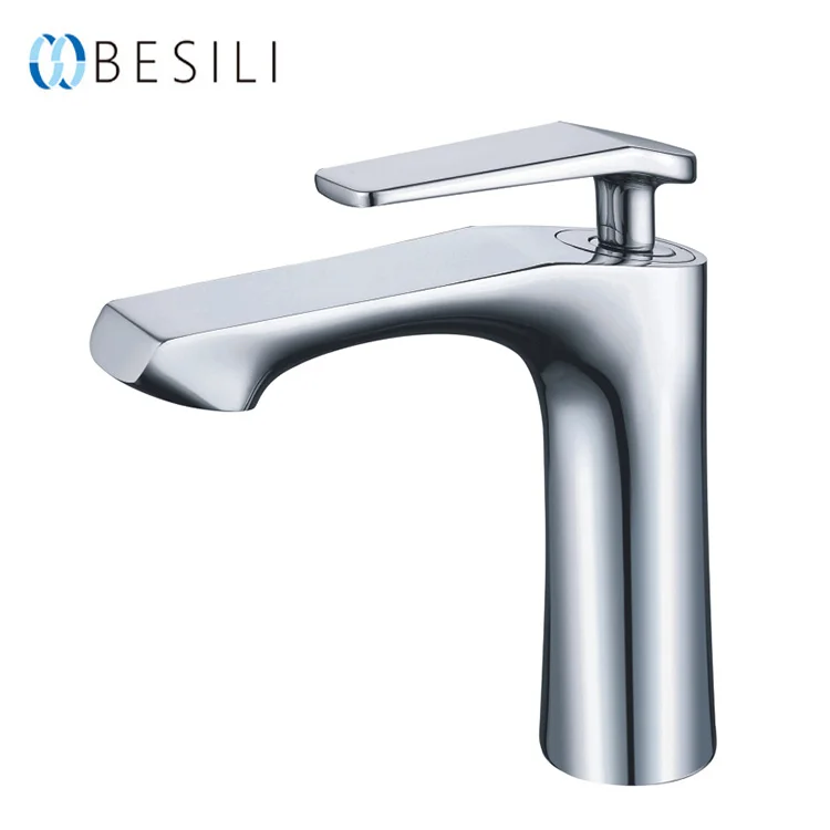 Dubai hot selling brass basin mixer tap gold bathroom single handle white face basin faucet