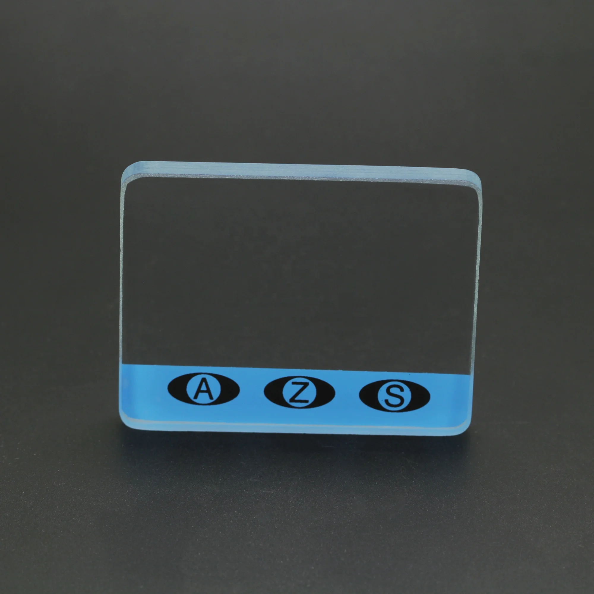 customized 66X55X6mm low iron soda lime rectangular sight glass for Industrial