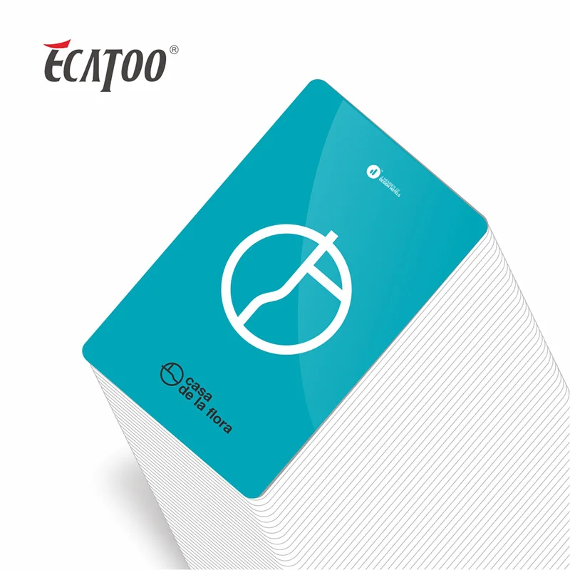ECATOO Customized  PVC Contactless Smart  Card Access Control NFC RFID Card