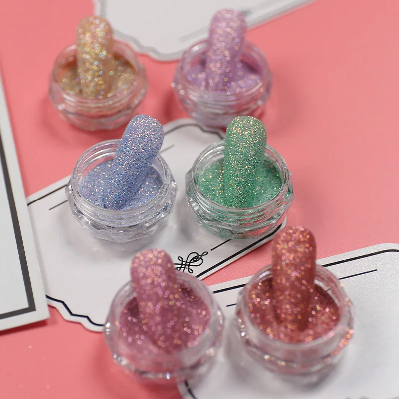 Trendy Sugar Nail Powder Shiny Nail Glitters Fine Nail Glitters Diamond Glitters