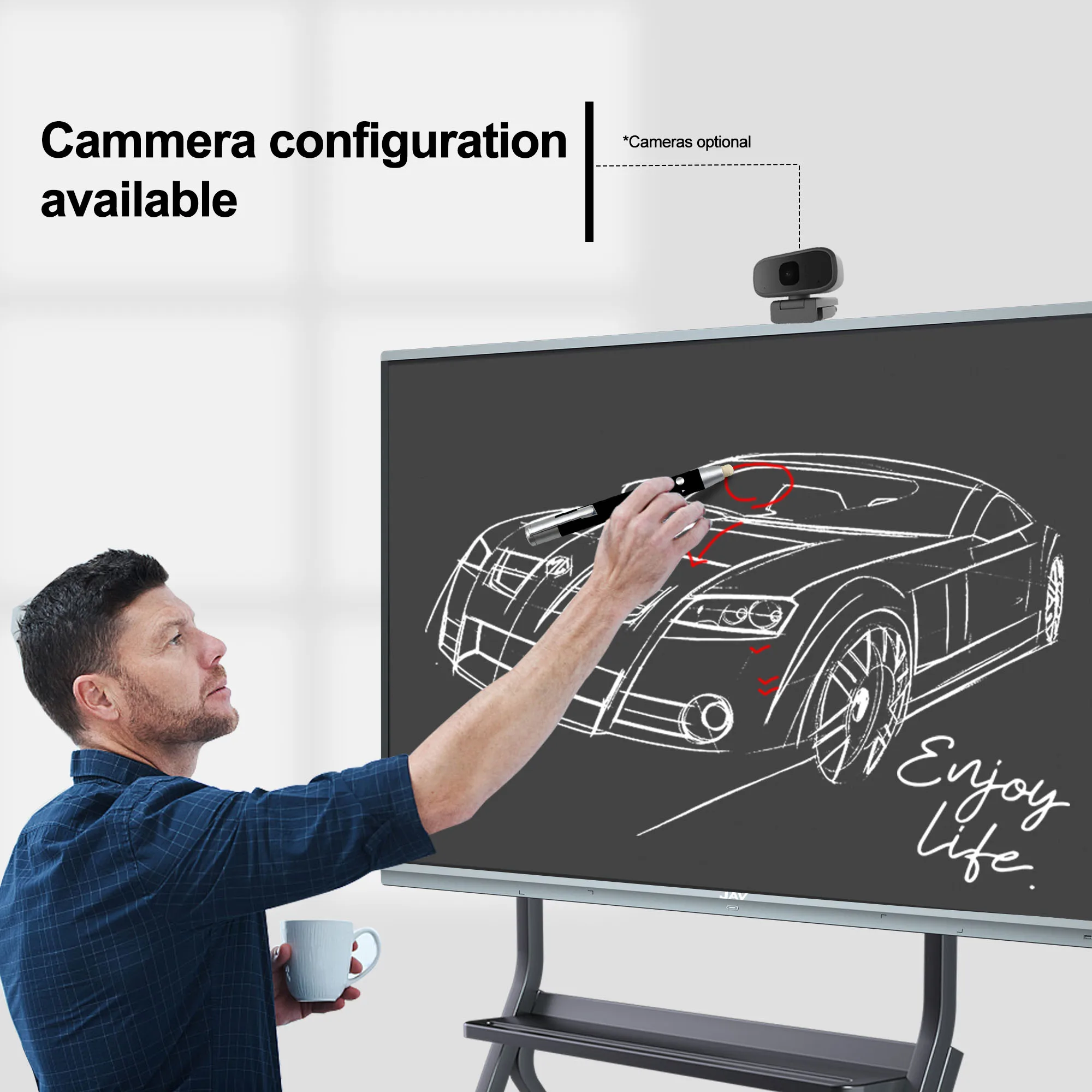 H6B 55 65 75 86 100 Inch Multi-touch Smart Interactive Whiteboard Digital Whiteboard Factory Price