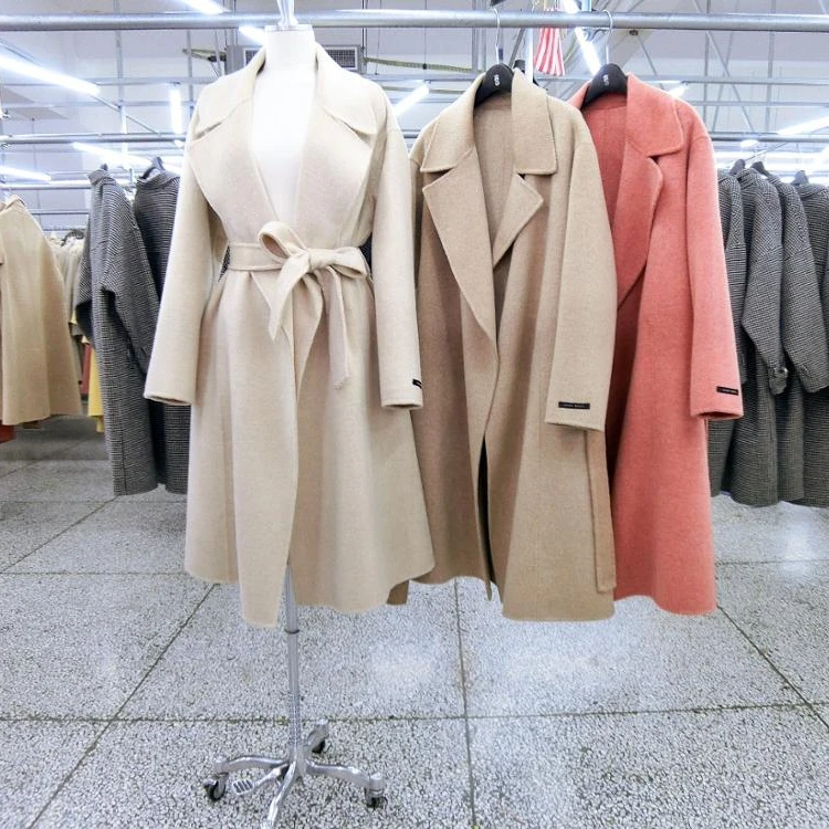 
High quality wool coat winter wool cashmere coat plus size coats for women 