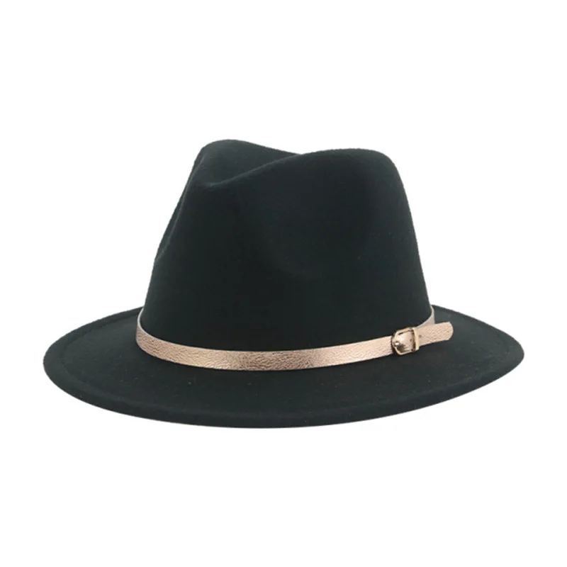 Детская шапка 54 см шерстяная фетровая Панама с широкими полями Джаз плоские детские шапки (1600607337661)