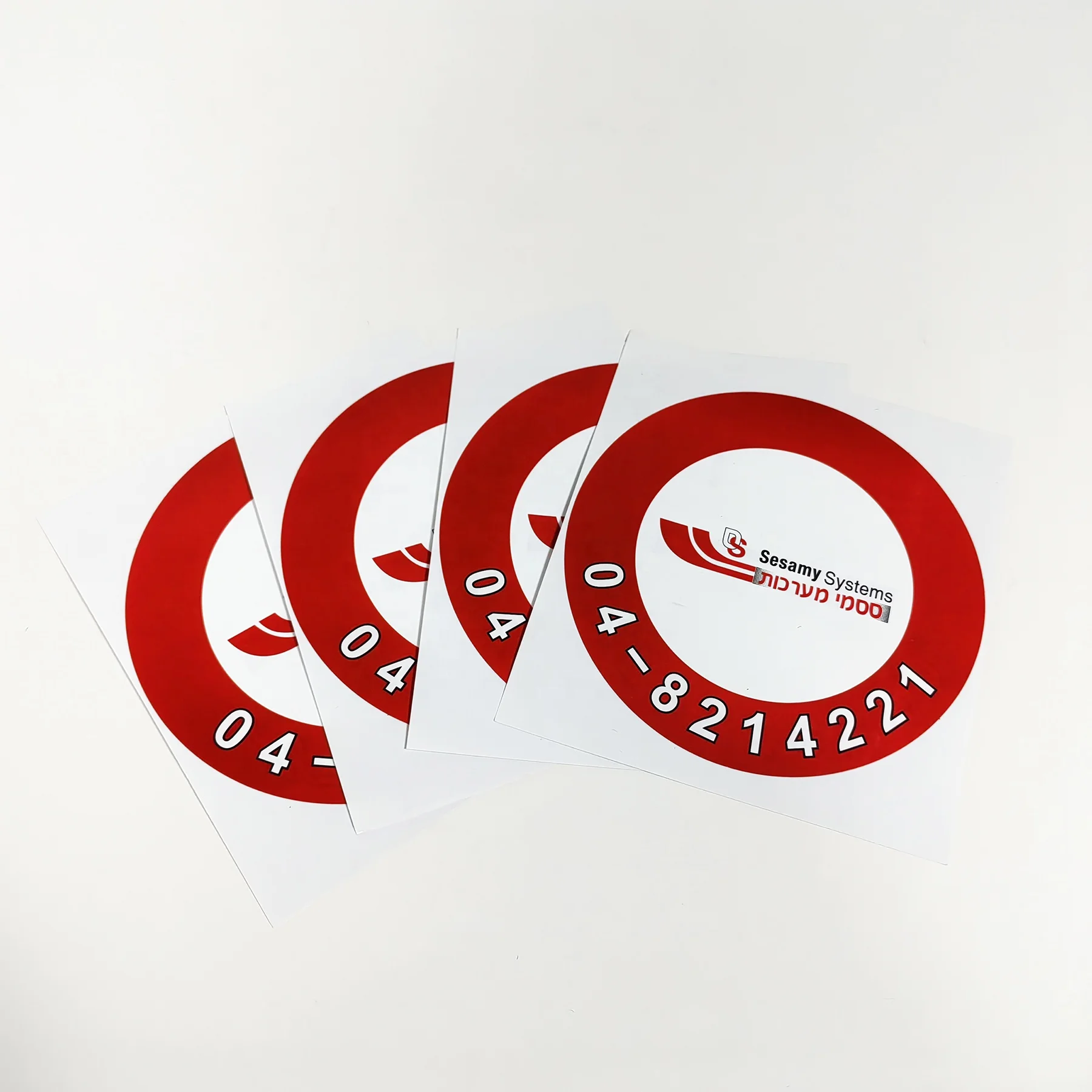 Custiom printed double sided adhesive vinyl sticker removable waterproof window glass decal stickers