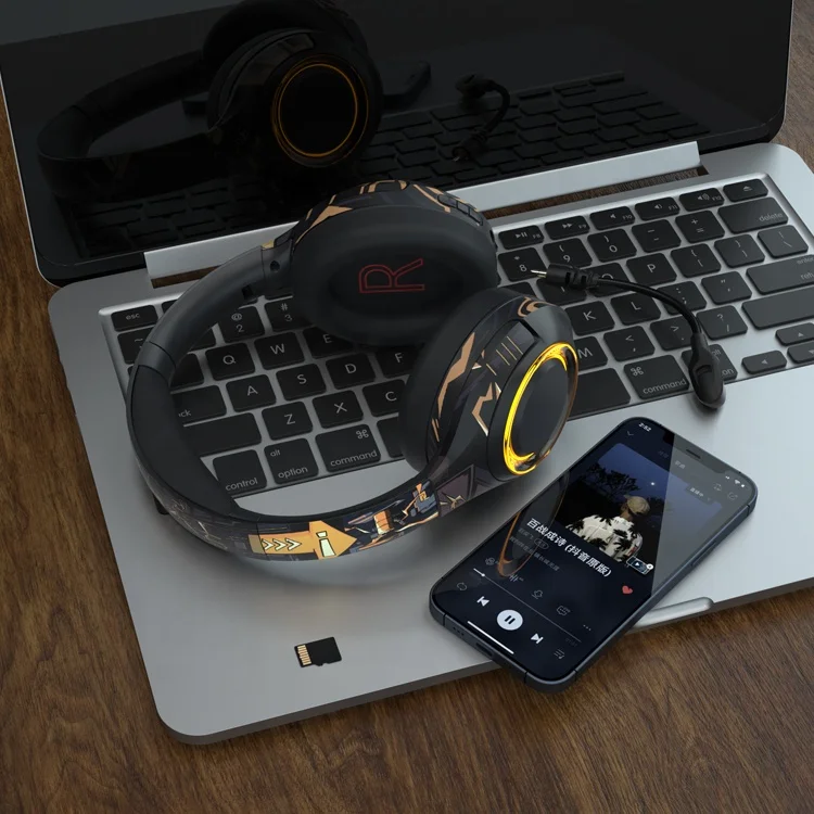 Best Wired RGB OEM 7.1 Earbuds Earphone Wireless Gaming Headset Headphones Gaming Wireless Headphone With Microphone