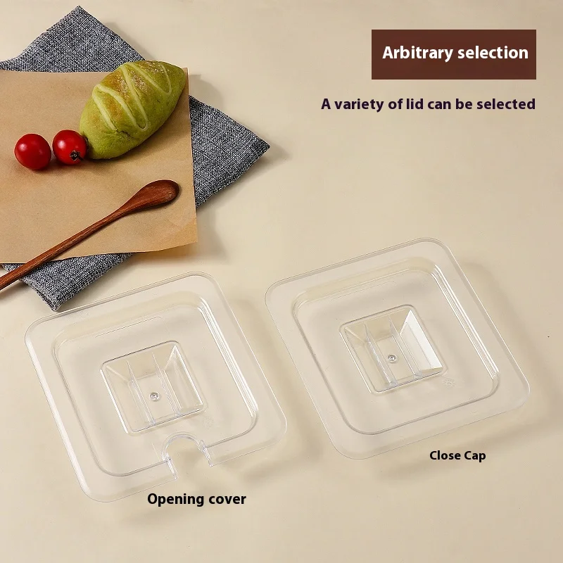PC GN PAN 1/1 1/2 1/3 1/4 Catering Restaurant Cafe Hotel Kitchenware Clear Plastic Gastronorm Container Food Pan Sauce basin