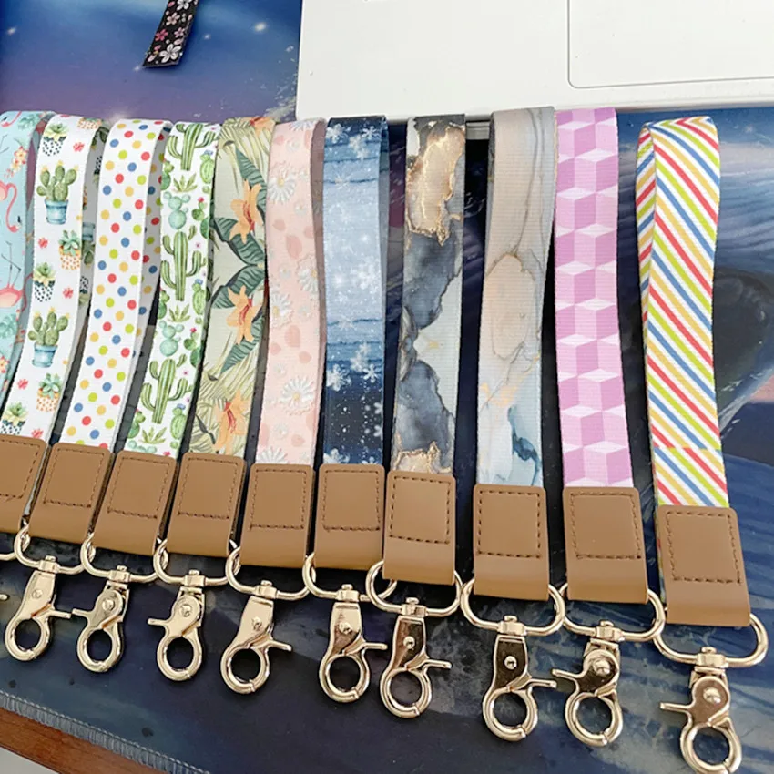 Hot selling Eco-friendly promotional heat transfer sublimation print polyester neck strap lanyard in full colors printing