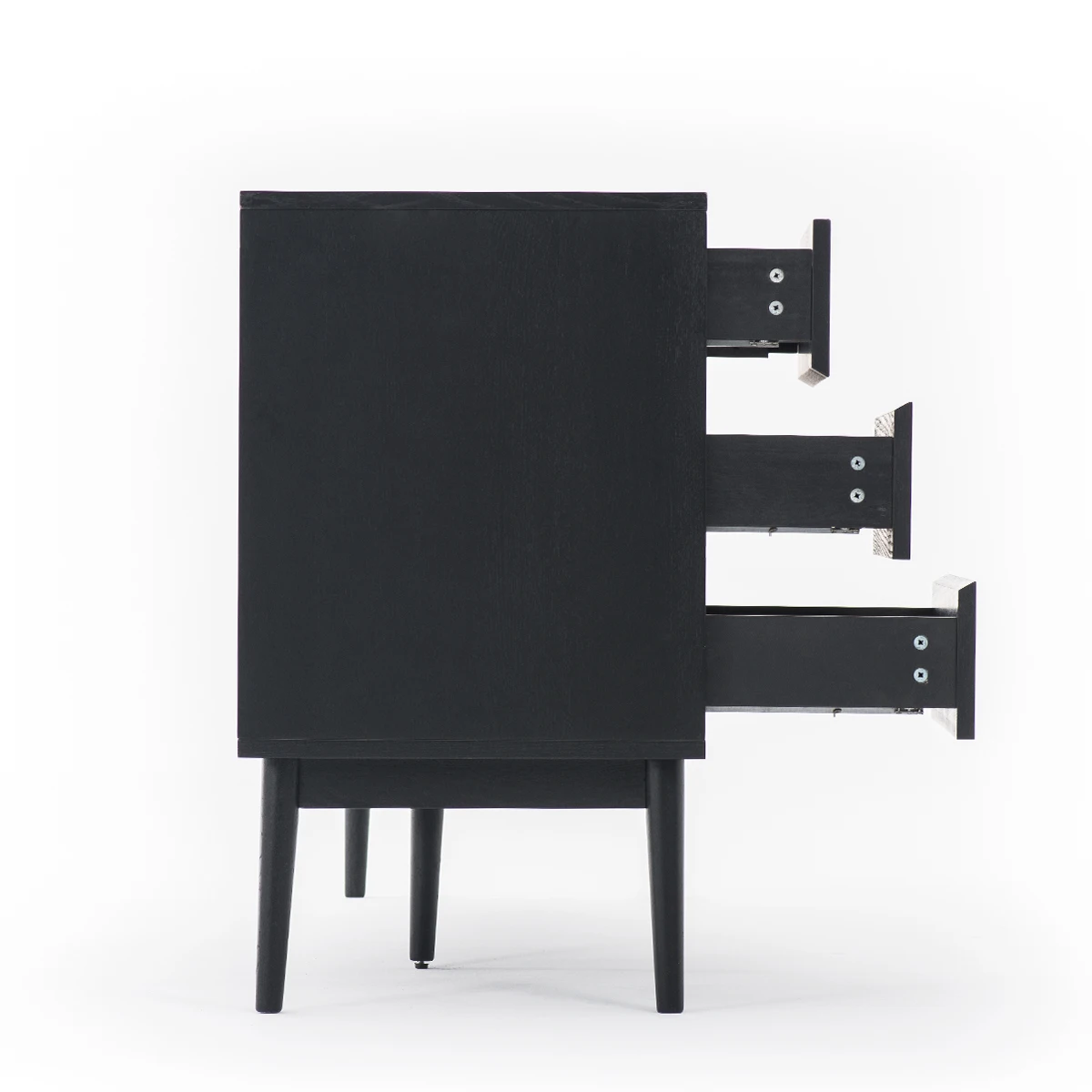 High Quality Modern Style Natural Living Storage Cabinet With Drawers Solid Wood Storage Cabinet