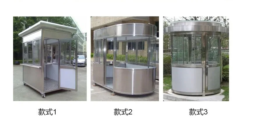 6.5x6.5 stainless steel protective shed wing door with long service life for security rooms and guard rooms Customized size