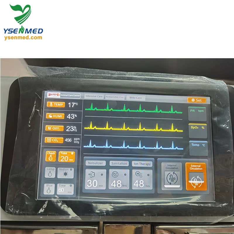 pet incubator Veterinary dog cat intensive care unit chamber animal pet ICU