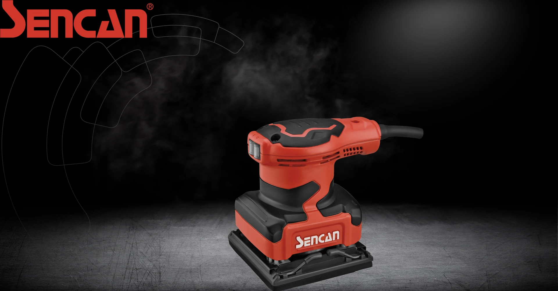 Sencan Factory Best Price Hand-held 110mm Electric Power Corded Random Orbital Palm Wood Sander Adjustable Speed OEM