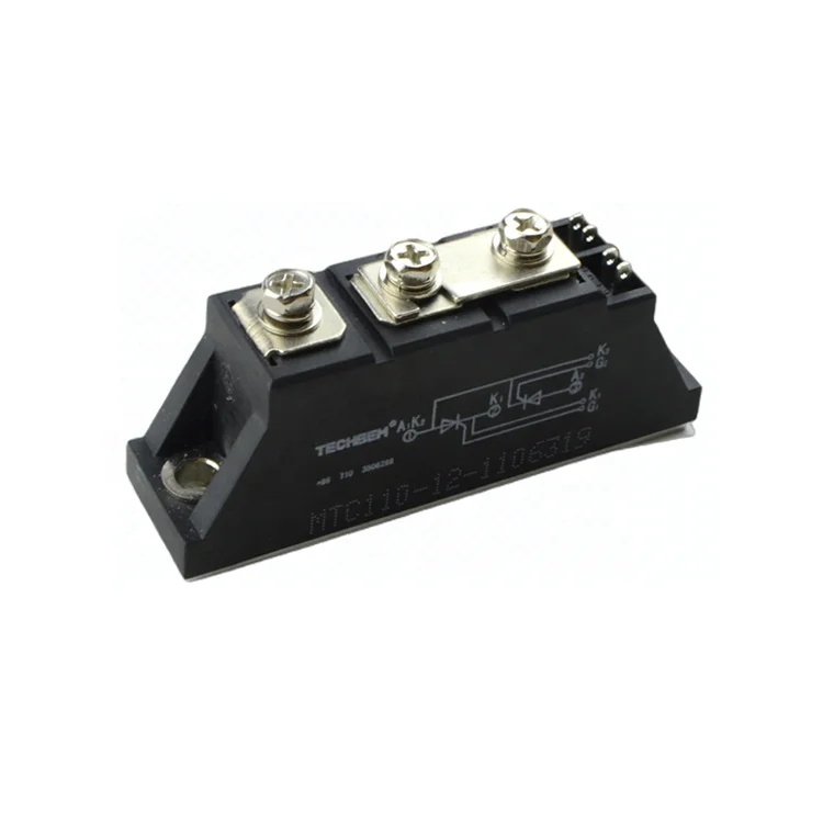 TECHSEM MTC110-12 1200V 800V-1800V AC/DC Motor Control SCR Thyristor Module MTC110A1200V MTC110-12-223F3B