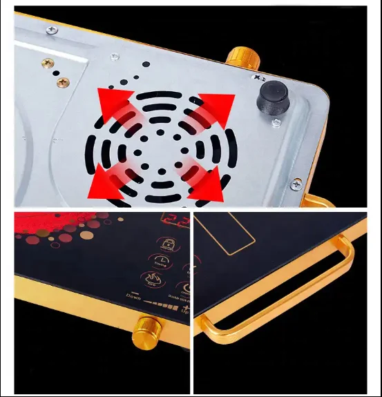 2200W high-power multifunctional household infrared cooker with knob adjustment