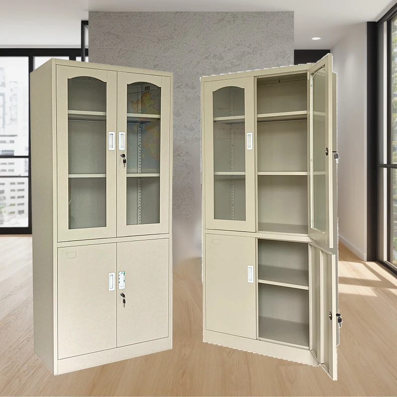 Metal Storage Cabinet Lockable Doors And Adjustable Shelves Great Steel Locker For Garage,Kitchen Pantry,Office And Laundry Room