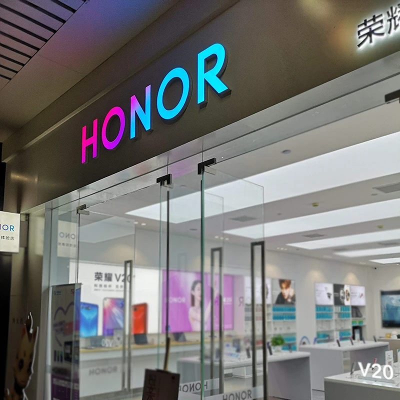 abs LED letter sign for Honor mobile shops