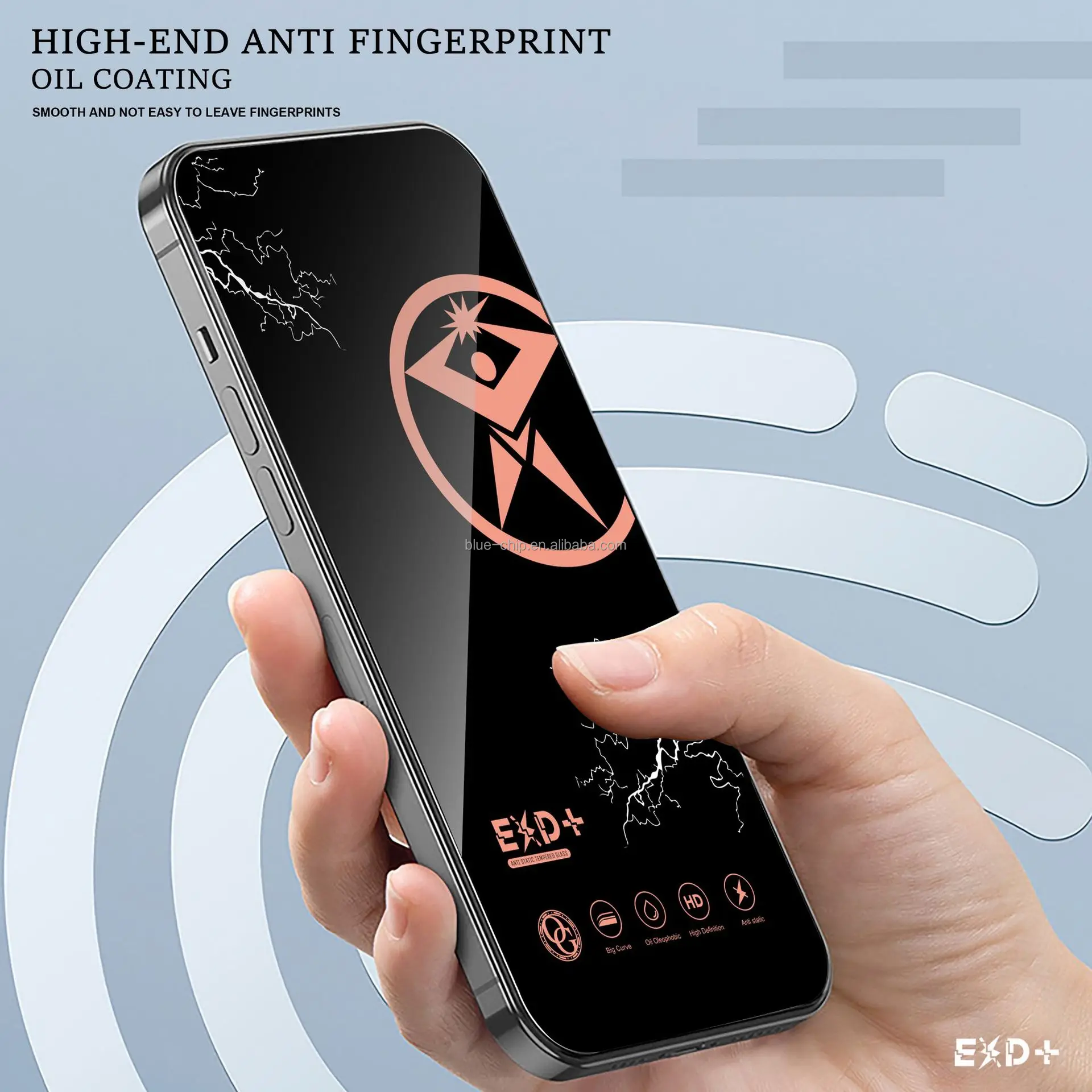Anti Fingerprint Oil 9D 0.3Mm Og Tempered Glass Film Antistatic Mobile Phone Cell Screen Protector For Infinix Hot 50 Pro 4G