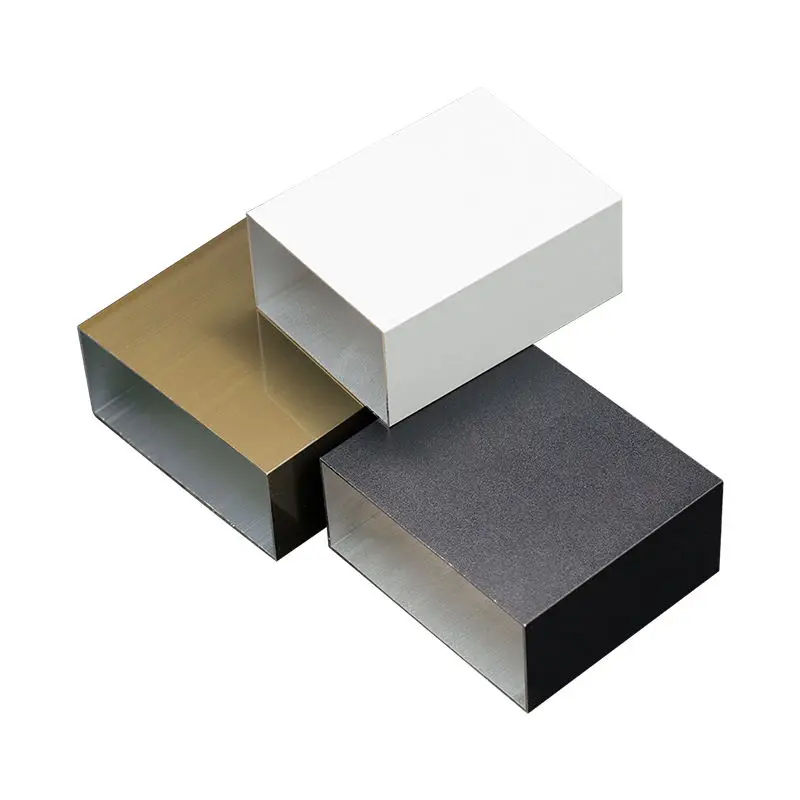 Powder Coated Aluminum Square Hollow Tube Section Profile Square Aluminum Tubing Manufacturer Price Aluminum Pipe Tube Telescope