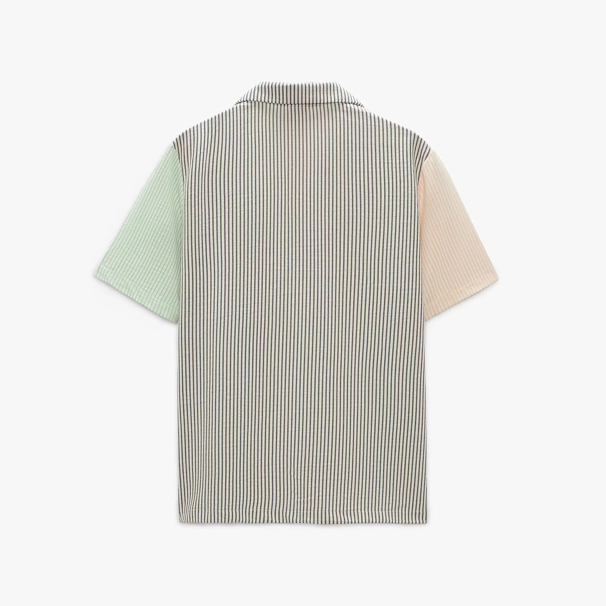 Mens Fashion Shirts Spring Summer 2022 Cotton Seersucker Road Shirt Camp Collar Button Up Shirt