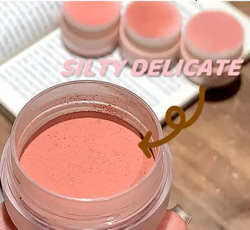 Natural matte Face Makeup Highlighter Blush Powder Gege Bear High Saturation Long lasting waterproof cushion blush