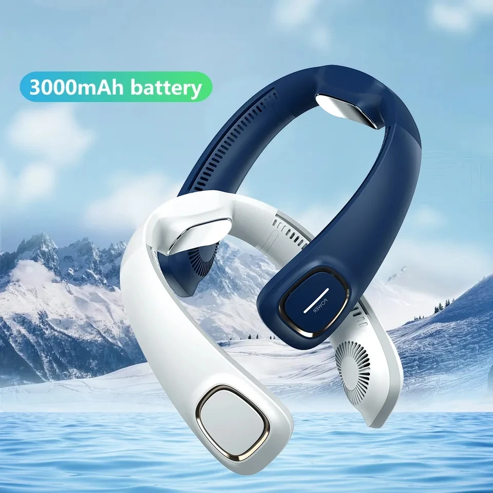 Hanging Neck Fan Portable Outdoor Sports Wearable Fan Usb Rechargeable Mini Bladeless Neck Fan